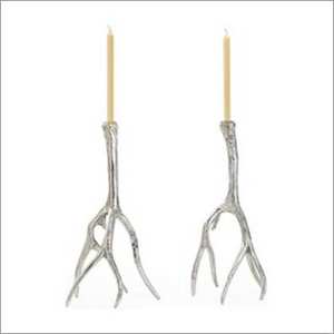 Portavelas colgante de pared de lujo cuerno hecho relámpago Decoración Accesorios venta al por mayor hogar sala de estar pared decoración portavelas - Product Image 5