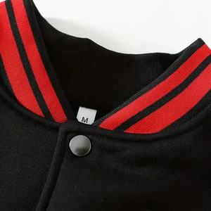 ผู้ผลิตมืออาชีพ เสื้อแจ็คเก็ตวาร์ซิตี้ผู้ชาย แขนหนัง ขนสัตว์ ปักลายเชนิลล์ คอตั้ง กันลม ระบายอากาศได้ดี สำหรับฤดูหนาว - Product Image 6