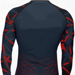 Rashguard MMA BJJ conçu pour l'entraînement performant avec des designs sublimés à manches longues et courtes, kimono jiu jitsu, service OEM - Product Image 2