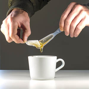 Cuillère à miel de pin pur certifiée ISO Seel Premium 71% Brix 100% miel naturel 100 pièces 7g chacune par paquet - Product Image 4