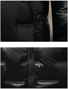 Veste matelassée élégante pour hommes Manteau thermique classique léger pour l'hiver Col à capuche en tissu de toile de haute qualité - Product Image 5