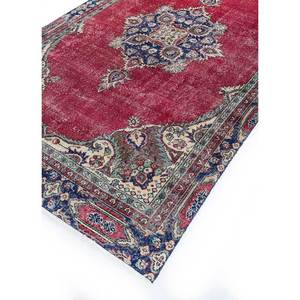 Alfombra de Lana Anudada a Mano de Gran Tamaño, Diseño de Medallón Rojo y Naranja, para Sala de Estar, Pasillo Rectangular, Modelo Pae-2613 - Product Image 2