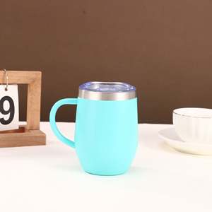 Vaso Térmico de Acero Inoxidable de 320 ml al por Mayor, Vaso de Viaje con Aislamiento al Vacío de Doble Pared, con Tapa y Asa - Product Image 4