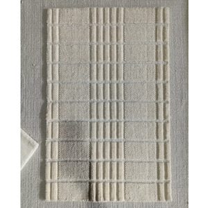 Tapis d'intérieur en laine ivoire élégant, tissé à la main, tapis moderne, salon, chambre à coucher, décoration de la maison, cadeau de nouvel an, prix de gros - Product Image 4