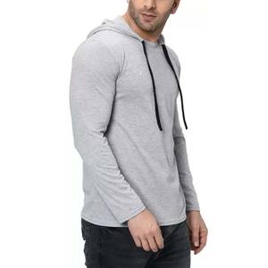 Personalizado cuello redondo con capucha ligero hombres algodón poliéster venta al por mayor sudadera camiseta Sudadera con capucha hombres sudaderas con capucha - Product Image 5