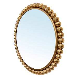 Fabricant de confiance vendant le meilleur miroir de mur de qualité avec les boules latérales en métal et la couleur et la taille adaptées aux besoins du client - Product Image 2