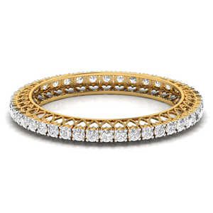 Ensemble de bracelets en argent sterling 925 plaqué or avec diamant Moissanite, cadeau de fête classique à la mode pour ses mariages - Product Image 4