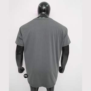 Camiseta personalizada 100% de algodón con cuello redondo, ropa de calle transpirable de secado rápido, logotipo de calle, pantalla corta Formal OEM personalizada - Product Image 2