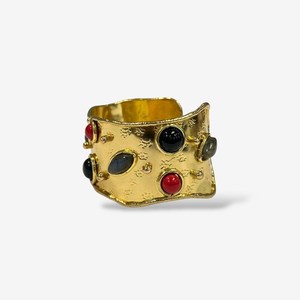 Brazalete Ajustable de Latón Puro 100% Hecho a Mano, Diseño Floral Moderno, Personalizable en Forma y Empaque, de MS Handicraft - Product Image 2