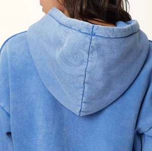 Nouveau style OEM ODM Haut court décontracté avec impression de logo personnalisé Sweat à capuche de haute qualité Sweat-shirts à capuche pour femmes - Product Image 2