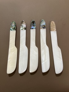 Couteau en nacre de luxe, cuillère à caviar, cuillère en nacre, fourchette en nacre Taille 8 à 12cm Fait à la main Vietnam - Product Image 2