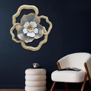 Escultura de Pared de Metal Artística, Elegante Adorno para el Hogar, Pieza Decorativa para Sala de Estar, Dormitorio u Oficina - Product Image 5