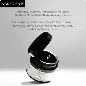 Natural Shilajit Resin 70% Fulvic Acid Organic Himalayan Herbal Extract Food Grade <b>Vitamin</b> in Glass Container - Product Image 5