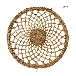 Bohemian Natural Seagrass Table Mat Handwoven Woven Dining Charger Plate Rustic Decor Wholesale <b>Christmas</b> New year Table Decor - Product Image 6