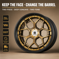 Jantes forgées Gold Y à sept branches, 2 pièces, 18 19 20 21 pouces, 5x112 5x114.3 5x120 BMW M4