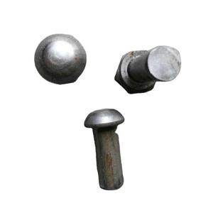 Rivet rond en fer forgé à tête pleine - Product Image 1