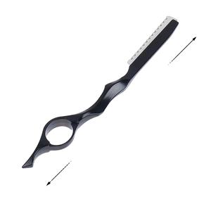 Navaja de Afeitar Recta de Acero Inoxidable con Logotipo Personalizado Premium, Navaja de Afeitar Profesional para Barbería, Navaja de Entresacar con Mango de Madera - Product Image 5
