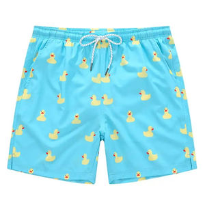 กางเกงขาสั้นชายหาดของผู้ชายกางเกงขาสั้นชายหาดเข้ารูปแบบคลาสสิกแห้งเร็วชุดว่ายน้ำพิมพ์โลโก้ได้ตามต้องการ - Product Image 2