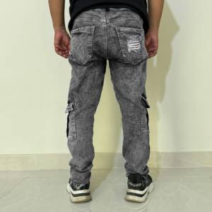 2026 Custom Slim Fit Men's Designer Stretch Denim <b>Jean</b> Pants Wholesale Blue Black with Fashionable Pocket Decoration Logo <b>Waist</b> - Product Image 4