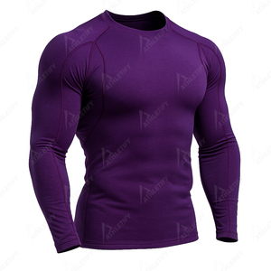 Rashguard pour hommes Logo personnalisé Chemise de compression à séchage rapide Maillot de bain athlétique Vêtements de sport confortables pour l'entraînement et le fitness - Product Image 4