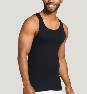 Vente en gros OEM Fabrication sur mesure Tissu côtelé 100% coton Running Blank 160 GSM Débardeur de musculation pour hommes - Product Image 5