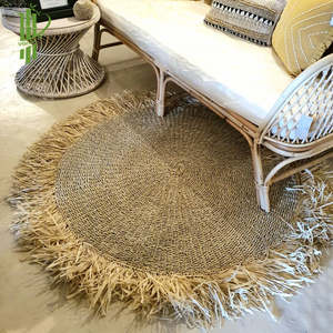 Meilleur produit Tapis en herbe de mer rond fait à la main en gros au Vietnam 2022 - Product Image 2