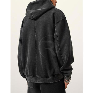Sudaderas con capucha vintage de estilo personalizado para hombre Sudaderas con capucha vintage de manga larga con estampado personalizado básico de buena calidad - Product Image 6