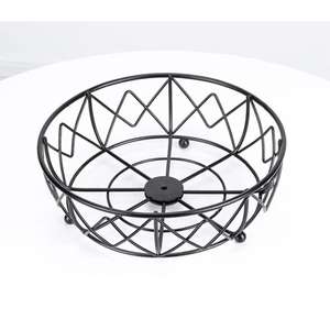 Hot Selling Double Layer Fruit <b>Basket</b> with Banana Hook Detachable Iron Home Storage <b>Basket</b> New Style - Product Image 2