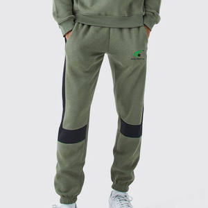 Survêtements pour hommes 100% coton coupe ajustée jogging sweat à capuche et pantalon de jogging ensemble de vêtements de sport deux pièces confortables nouvel arrivage - Product Image 2