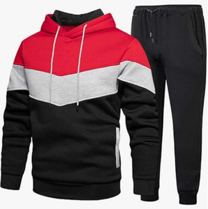 Fabrication professionnelle bas quantité minimale de commande Gym Fitness survêtements respirants meilleure qualité à capuche solide deux pièces ensembles de jogging prix bon marché - Product Image 1