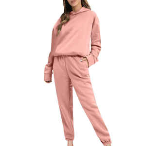 2025 mujeres de alta calidad de manga larga para mujer Slim Fit moda mujer chándal 100% algodón chándal/100% algodón chándal - Product Image 4