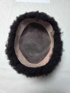 Peluca de Cabello Humano Indio 100%, Estilo Afro, con Ondas Sueltas y Profundas, Resistente al Agua, Base Mono BD - Product Image 2