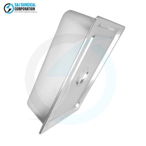 Plateau pour instruments chirurgicaux en acier inoxydable avec couvercle à charnières, fonctionnement manuel pour la chirurgie générale - Stockage stérile réutilisable et durable - Product Image 3