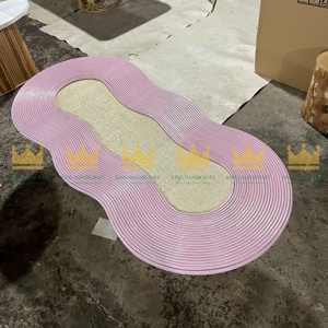 Mesa ovalada de ratán duradera para niños al por mayor, la mejor opción para fiestas y reuniones de varios colores - Product Image 4