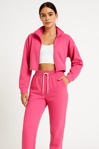 Sudaderas con capucha personalizadas Casual Plain Jogging Warm Soft Sweat Suits Fitness Poliéster Chándales Sudaderas CON CAPUCHA DE LAS MUJERES - Product Image 4