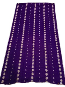 Voile Hijab Léger et Respirant en Mousseline pour Femme, Broderie Florale Africaine, Strass, Doux, Idéal pour l'Été et le Quotidien – Vente en Gros - Product Image 2