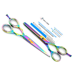 High Quality Hair Cutting Scissors Set Beauty Barber Sharpe Thinning <b>Shears</b> Pet Grooming Scissor 6" Japan Stainless - Product Image 1
