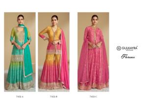 Premium véritable Chinon soie Salwar costume Style traditionnel numérique imprimé robe doux Net Dupatta dernière fantaisie tendance indienne - Product Image 6