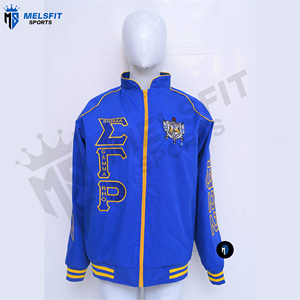 Fabricant OEM Veste universitaire pour homme de haute qualité, veste de baseball personnalisée, broderie sur le devant, écologique, coupe-vent, laine, hiver - Product Image 1