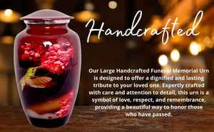 Urna artesanal para cenizas humanas | Recuerdo conmemorativo Premium | Caja de urna de latón para adultos Premium - Product Image 2