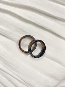 Anillo de Cuerno de Búfalo Pulido, Joyería para Fiestas, Bodas y Aniversarios, Color Natural, Gran Venta - Product Image 3