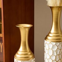Vase à fleurs en fer fait main, écologique, de style côtier, pour Noël, par Zahid Exports, modèle ZE-3513K