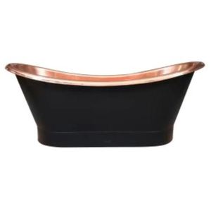 Luxury Modern Design Copper <b>Bath</b> Tub Rectangle Nickle Double Slipper Free Standing Wholesale Price <b>for</b> Luxury Bathroom Villa - Product Image 5