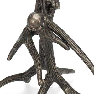 Decoración para Sala de Estar y Dormitorio, Plantas Artificiales, Maceta con Base Estilo Asta de Ciervo, Juego de Jarrones Antiguos para Exhibición en el Suelo, Decoración del Hogar - Product Image 2