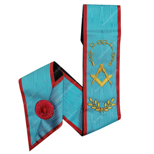 Regalia Masónica, Faja de Maestro del Rito Escocés, Delantal de Logia Azul ASSR - Faja Masónica para Ceremonias Masónicas - Product Image 4