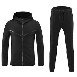 Men's Tracksuit 2 Pieces Sets <b>Zip</b> up <b>Hoodie</b> Athletic Jogging Suits Set Casual Outfit with <b>Pockets</b> Sports Tracksuits - Product Image 3