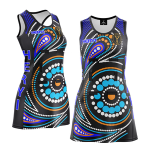 Design original logo ensemble femmes sport Netball bavoir Netballl robe uniforme BY URBANGAZER INDUSTRIES - Product Image 3