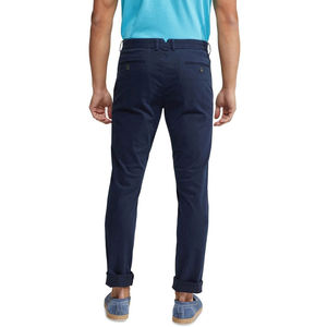 Pantalon chino personnalisé taille haute pour hommes coupe surdimensionnée pantalon ample et respirant en coton Streetwear pantalon pour hommes droit à rayures incurvées - Product Image 3