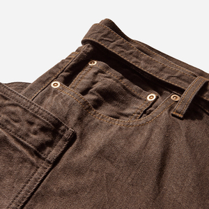 2025 Custom Made <b>Men's</b> High Street Style Long <b>Stretch</b> Cotton Brown Autumn Breathable Snow Wash Pencil Pants Plus Size - Product Image 3