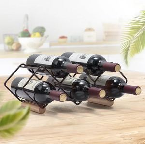 Classic Style Metal Wine Bottle Rack Holder for <b>Kitchen</b> Home Decoration Dining <b>Table</b> champagne Wine Display Rack Holder <b>bar</b> 2024 - Product Image 2